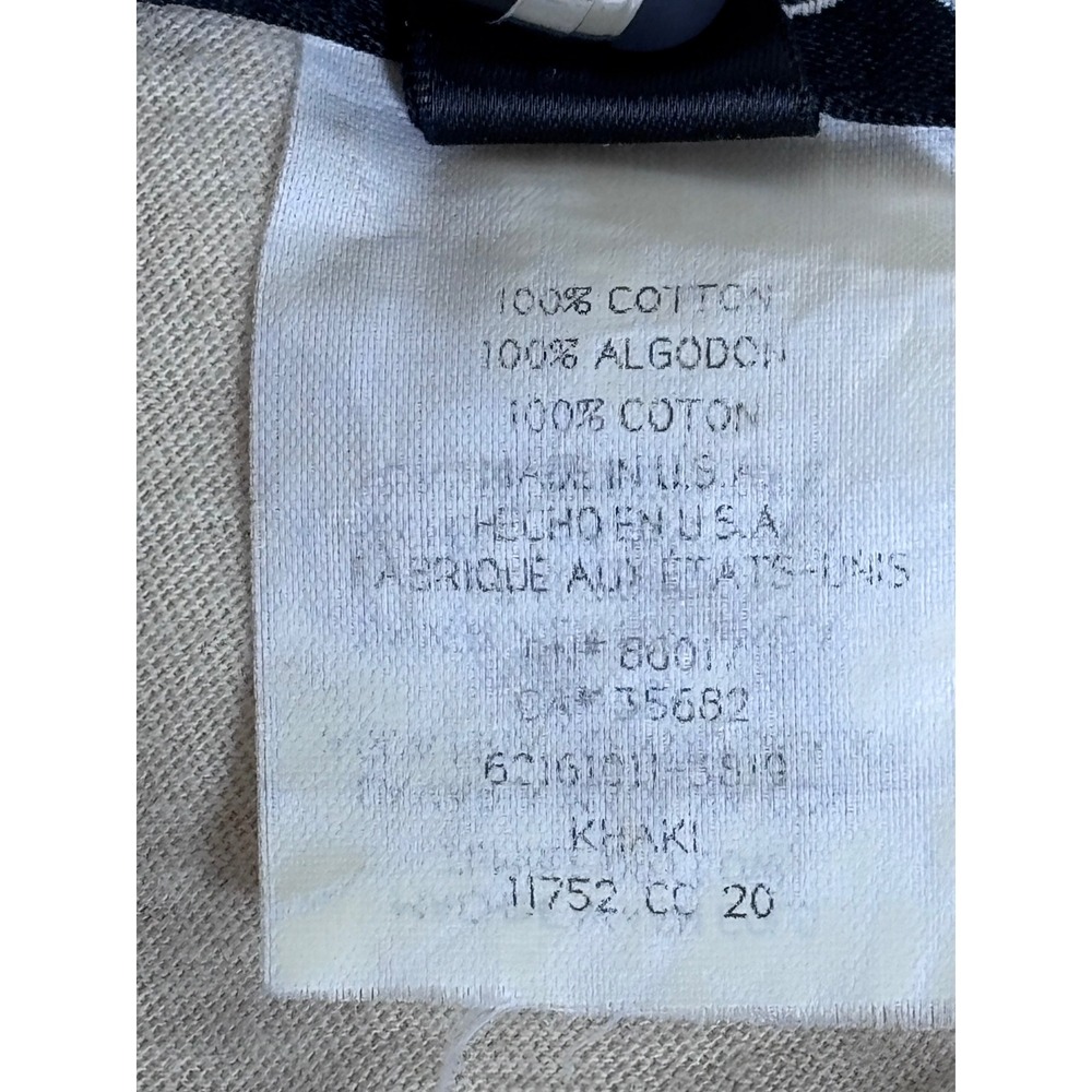 Vintage Y2K bebe Top S Made in USA khaki Embroidered Boho Long Sleeve 2000s - Picture 7 of 8